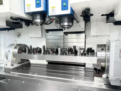 Doppelspindel-CNC-Bearbeitungszentrum